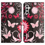 For Samsung Galaxy A34 5G Pattern Printing PU Leather Cover Stand Magnetic Closure Flip Wallet Phone Case