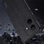 For Xiaomi Redmi Note 17 Pro 5G Case Wood Texture PU Leather Coated PC TPU Phone Cover