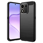 For Honor 600 Smart 5G / X7e Plus 5G TPU Case Protective Phone Cover Carbon Fiber Texture Brushed