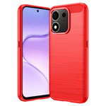 For Honor 600 Smart 5G / X7e Plus 5G TPU Case Protective Phone Cover Carbon Fiber Texture Brushed