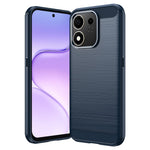 For Honor 600 Smart 5G / X7e Plus 5G TPU Case Protective Phone Cover Carbon Fiber Texture Brushed