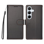 BETOPNICE for Samsung Galaxy A35 5G 006 Case RFID Blocking Wallet Stand Leather Phone Cover with Wrist Strap