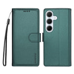 BETOPNICE for Samsung Galaxy A35 5G 006 Case RFID Blocking Wallet Stand Leather Phone Cover with Wrist Strap