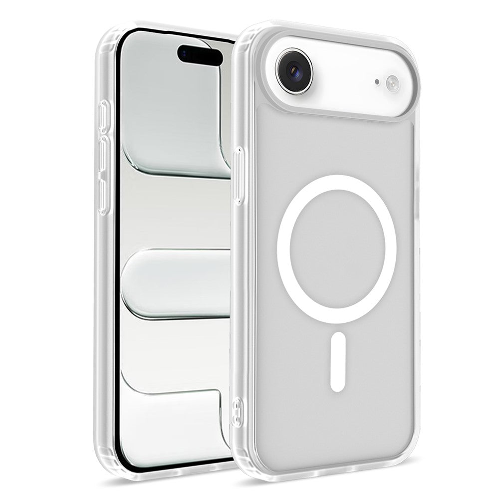 För iPhone Air magnetiskt skal 2,0 mm hudvänlig TPU PC stötsäker telefonfodral kompatibel med MagSafe