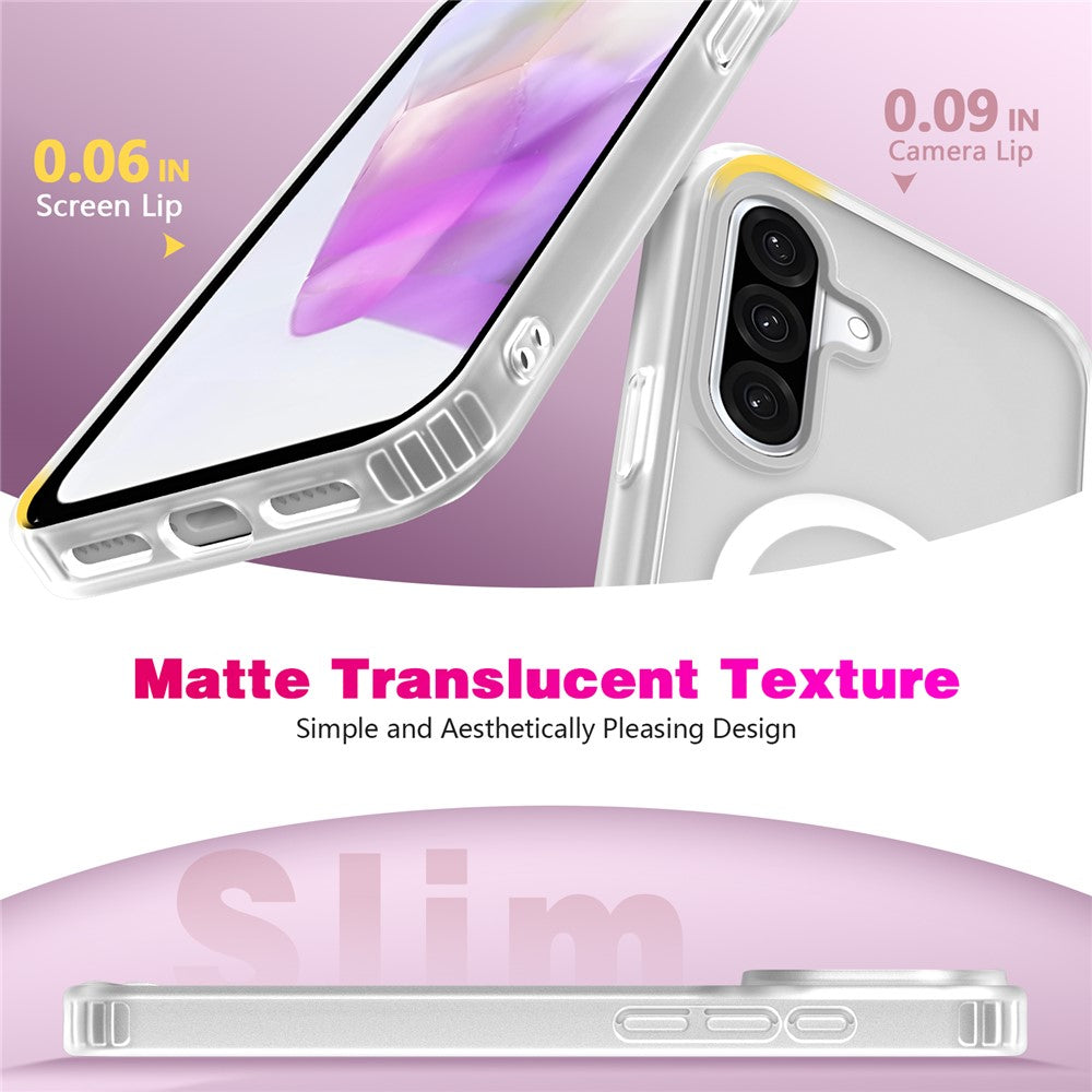 For Samsung Galaxy S26+ Magnetic Case 2.0mm Skin-Touch TPU PC Shockproof Phone Cover