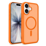 For iPhone 16 Magnetic Case 2.0mm Skin-Touch TPU PC Shockproof Phone Cover Compatible with MagSafe