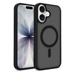 For iPhone 16 Magnetic Case 2.0mm Skin-Touch TPU PC Shockproof Phone Cover Compatible with MagSafe
