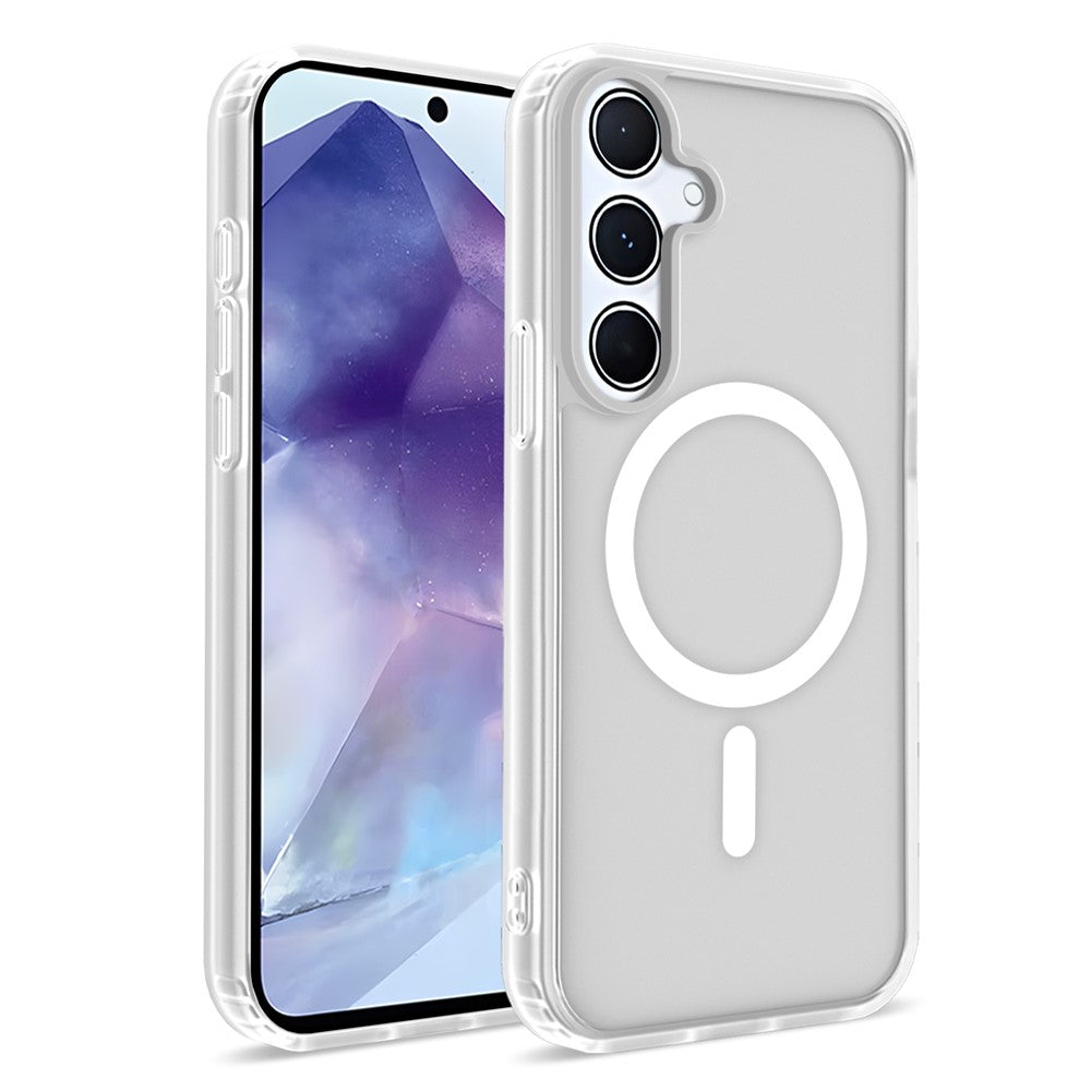 Til Samsung Galaxy S25+ Magnetisk Etui 2,0 mm Skin-Touch TPU PC Stødsikkert Telefoncover