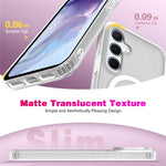 Til Samsung Galaxy S25+ Magnetisk Etui 2,0 mm Skin-Touch TPU PC Stødsikkert Telefoncover