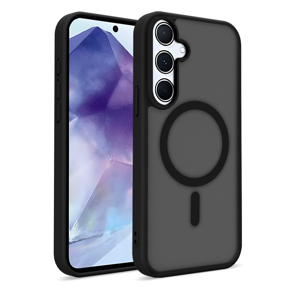 Til Samsung Galaxy S25+ Magnetisk Etui 2,0 mm Skin-Touch TPU PC Stødsikkert Telefoncover