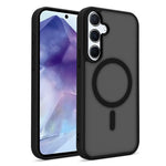 For Samsung Galaxy A35 5G Magnetic Case 2.0mm Skin-Touch TPU PC Shockproof Phone Cover