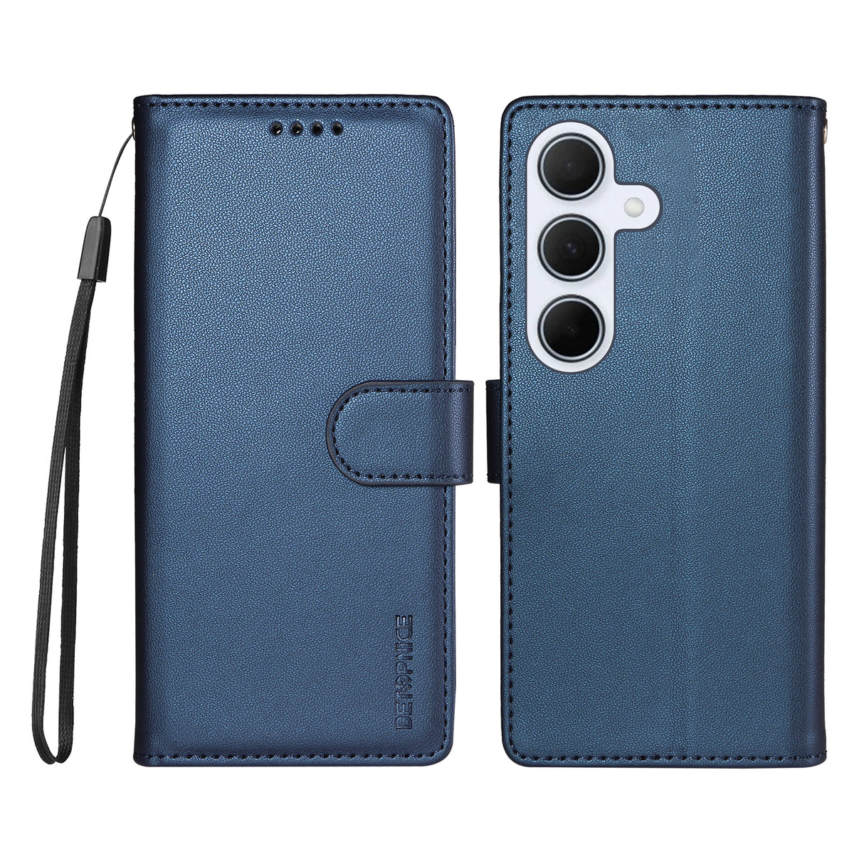 BETOPNICE til Samsung Galaxy A55 5G 006 Cover RFID Blokerende Pung Stand Læder Telefoncover med Håndledsrem