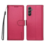 BETOPNICE for Samsung Galaxy A34 5G 006 Case RFID Blocking Wallet Stand Leather Phone Cover with Wrist Strap