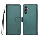 BETOPNICE for Samsung Galaxy A34 5G 006 Case RFID Blocking Wallet Stand Leather Phone Cover with Wrist Strap