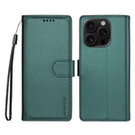 BETOPNICE for iPhone 16 Pro Max 006 Case RFID Blocking Wallet Stand Leather Phone Cover with Wrist Strap