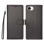 BETOPNICE for iPhone 16e / iPhone 17e 006 Case RFID Blocking Wallet Stand Leather Phone Cover with Wrist Strap