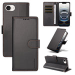 BETOPNICE for iPhone 16e / iPhone 17e 006 Case RFID Blocking Wallet Stand Leather Phone Cover with Wrist Strap