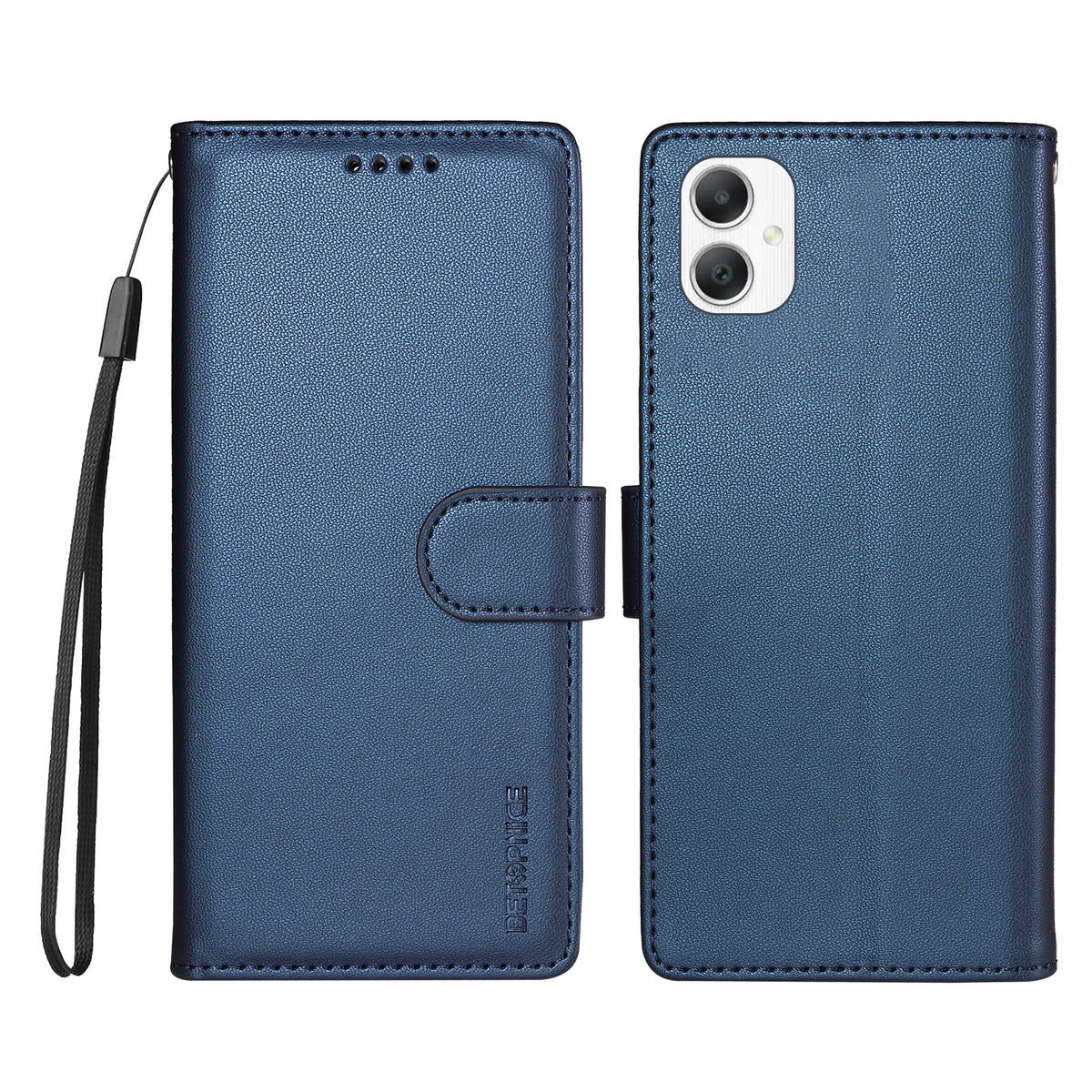 BETOPNICE til Samsung Galaxy A07 5G / Galaxy A06 4G / Galaxy A06 5G / Galaxy A08 4G / Galaxy F06 5G / Galaxy M06 5G / Galaxy A07 4G 006, RFID-blokerende tegnebogsetui i læder med håndledsrem
