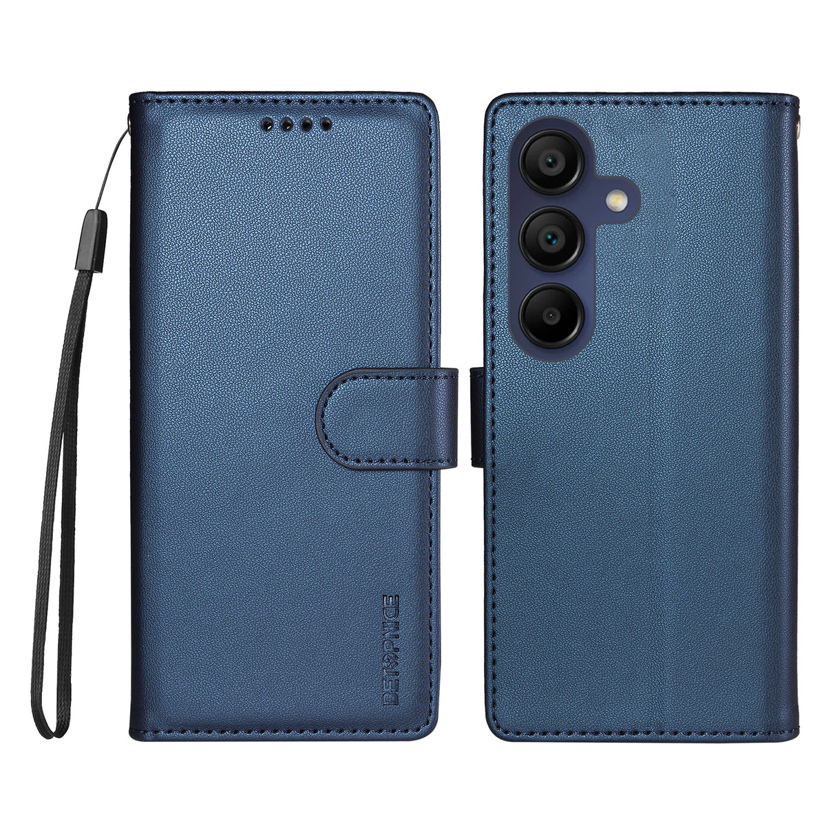 BETOPNICE til Samsung Galaxy A15 5G / Galaxy A15 4G 006 Etui RFID Blokerende Pung Stand Læder Telefoncover med Håndrem