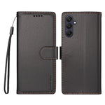 BETOPNICE for Samsung Galaxy A25 5G (Global) (161mm) 006 Case RFID Blocking Wallet Stand Leather Phone Cover with Wrist Strap