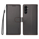 BETOPNICE for Samsung Galaxy A24 4G (162.1mm) 006 Case RFID Blocking Wallet Stand Leather Phone Cover with Wrist Strap
