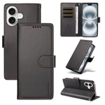 BETOPNICE for iPhone 16 Plus 006 Case RFID Blocking Wallet Stand Leather Phone Cover with Wrist Strap