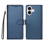 BETOPNICE for iPhone 16 Plus 006 Case RFID Blocking Wallet Stand Leather Phone Cover with Wrist Strap