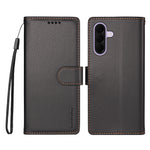 BETOPNICE for Samsung Galaxy A27 5G 006 Case RFID Blocking Wallet Stand Leather Phone Cover with Wrist Strap