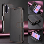 BETOPNICE for Samsung Galaxy A27 5G 006 Case RFID Blocking Wallet Stand Leather Phone Cover with Wrist Strap