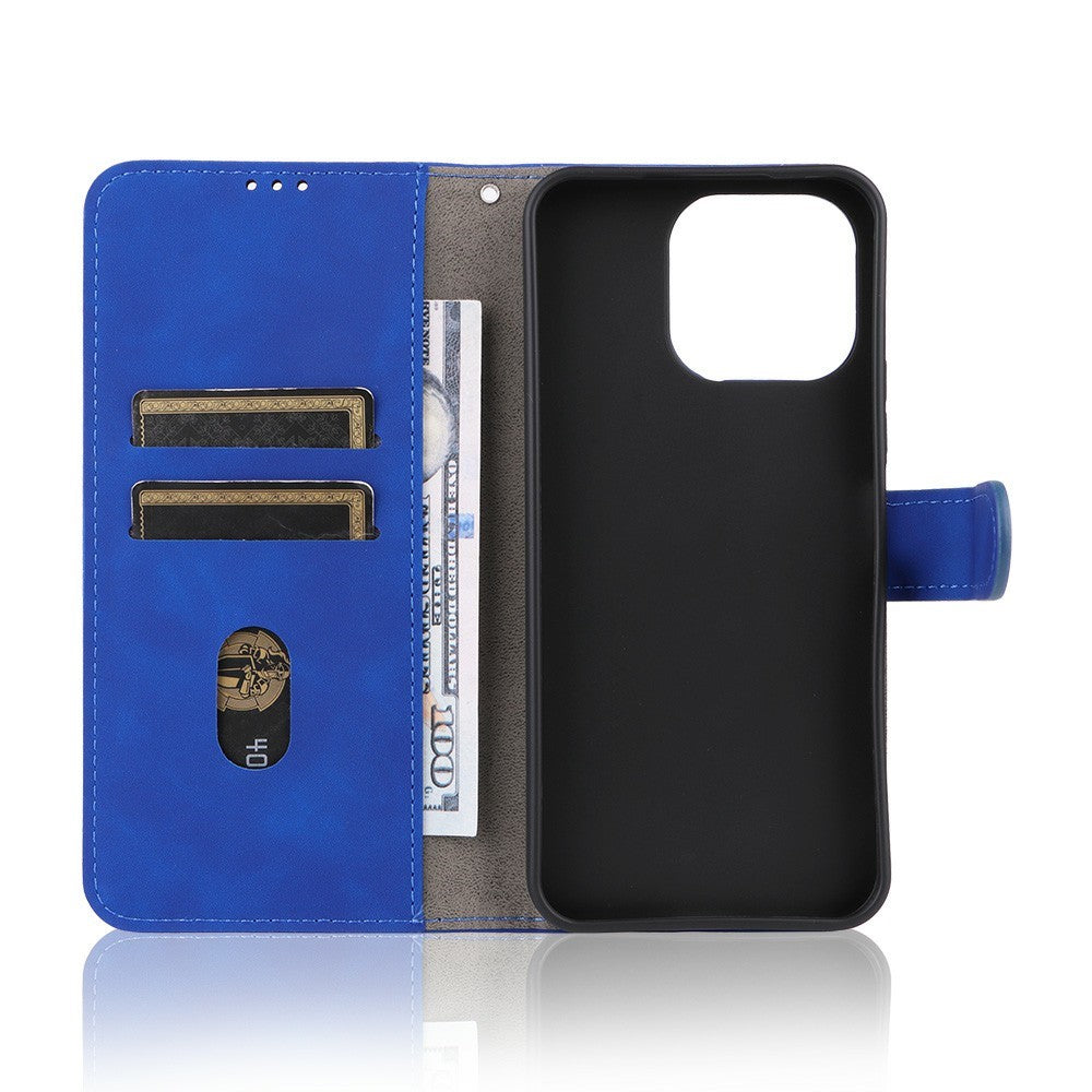 Til OnePlus N6 4G Læder Cover Hudfølelse Anti-fald Pung Stander Flip Telefoncover