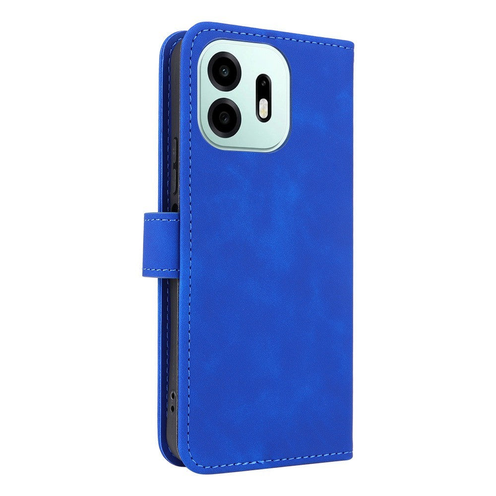 Til OnePlus N6 4G Læder Cover Hudfølelse Anti-fald Pung Stander Flip Telefoncover