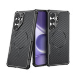For Samsung Galaxy S26+ Magnetic Case Carbon Fiber Texture PC + TPU Corner Protection Phone Cover