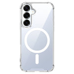 Til Samsung Galaxy S26+ Magnetisk Cover TPU + Akryl Luftpude Hjørner Beskyttende Telefoncover med 2 stk. Kamerabeskytter + 2 stk. Skærmbeskytter