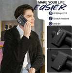 LC.IMEEKE L1 Series for Samsung Galaxy Z Fold8 Case PU Leather Wallet Stand Protective Phone Cover