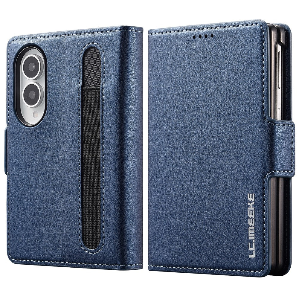 LC.IMEEKE L1 Series for Samsung Galaxy Z Fold8 Case PU Leather Wallet Stand Protective Phone Cover