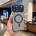 For iPhone 18 Pro Max / 17 Pro Max Magnetic Case with Detachable Camera Lens Cover TPU Anti-Slip Shockproof Phone Cover