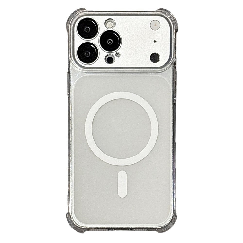 For iPhone 18 Pro / 17 Pro Magnetic Case with Detachable Camera Lens Cover TPU Anti-Slip Shockproof Phone Cover
