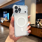For iPhone 18 Pro / 17 Pro Magnetic Case with Detachable Camera Lens Cover TPU Anti-Slip Shockproof Phone Cover