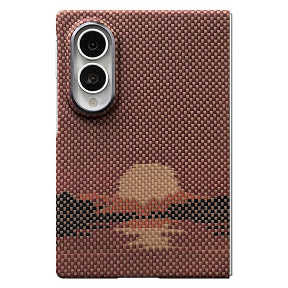 For Samsung Galaxy Z Fold8 Magnetic Case Large Camera Cutout Aramid Fiber Phone Cover with Metal Lens Frame