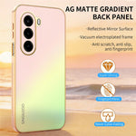 SINGIUZOO Til OnePlus Turbo 6X 5G / Nord CE6 Lite 5G / Realme P4x 5G Etui Galvaniseret AG Mat Gradientfarve PC + TPU Telefoncover