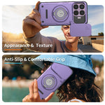 For Xiaomi 17T Case with Slide Camera Cover Ring Kickstand PC + TPU Phone Shell