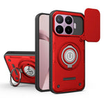 For Xiaomi 17T Case with Slide Camera Cover Ring Kickstand PC + TPU Phone Shell