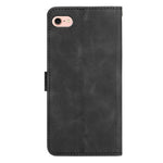 For iPhone 17th / 16th Wallet Case Imprinted Cat Butterfly Leather Phone Cover with Wrist Strap