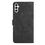 Til Samsung Galaxy A37 5G Pung Etui Med Præget Kat Sommerfugl Læder Telefoncover Med Håndledsrem