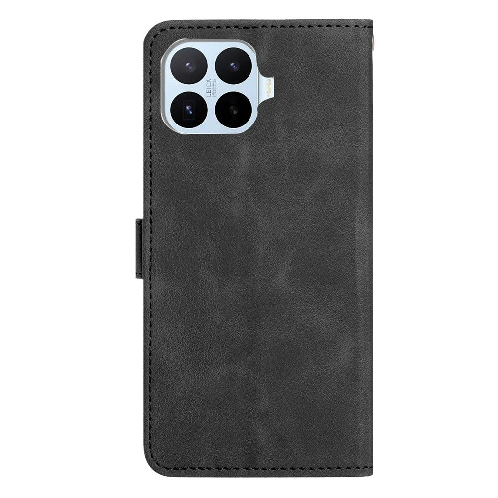 For Xiaomi 17T Wallet Case Imprinted Cat Butterfly Leather Phone Cover with Wrist Strap