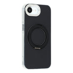 For iPhone 17th / 16th Case Rotating Kickstand PC + TPU IMD Protective Cover with Rhinestones Camera Frame