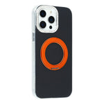 For iPhone 15 Pro Max Case Rotating Kickstand PC + TPU IMD Protective Cover with Rhinestones Camera Frame