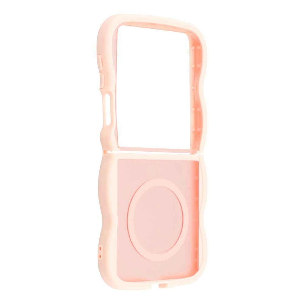 For Samsung Galaxy Z Flip8 Magnetic Case TPU + PC Phone Back Cover Skin Touch Wave Shape