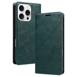 Til iPhone 16 Pro Max Pung Etui RFID Blokerende Kortpladser Stativ Magnetisk Lukning Læder Telefoncover