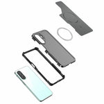 For Samsung Galaxy A27 5G Magnetic Case Carbon Fiber Texture PC + TPU Corner Protection Phone Cover